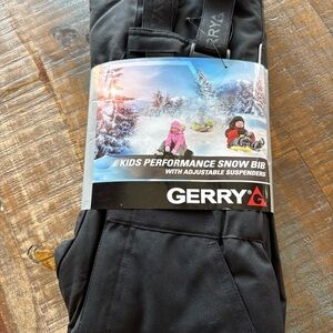 GERRY KIDS  PERFORMANCE UNISEX SNOW BIB PANTS with SUSPENDERS BLACK 3T Warm NEW